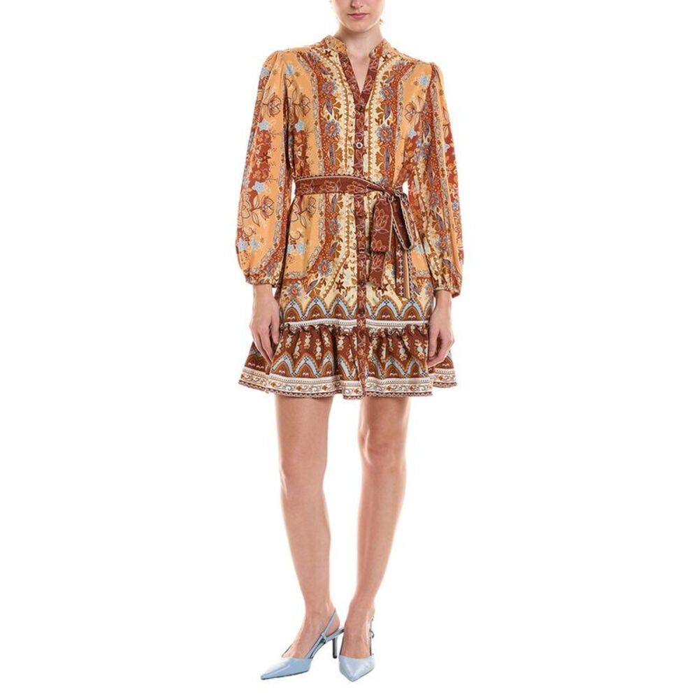 Maison Tara Womens  Mini Dress, White